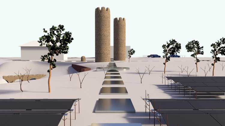 Cadran solaire, projet 2T : simulation m&eacute;ridienne Olette