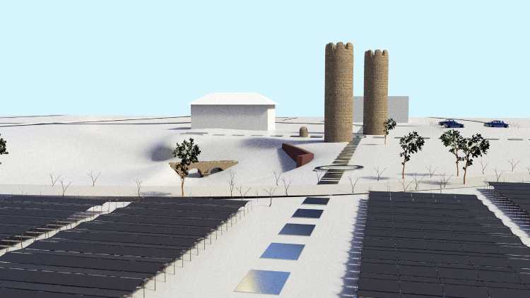 Cadran solaire, projet 2T : simulation m&eacute;ridienne Olette
